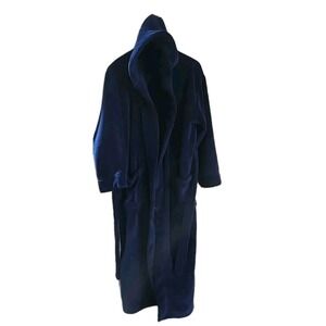 Alexander Del Rossa Womens Winter Fleece Robe S/M Long Plush Hooded Pajama Gown
